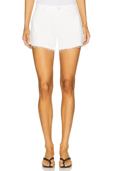 Paige Dylan Mid-rise Short In Tonal Ecru In White