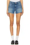 Paige Dylan Short With Raw Hem In Dancing Queen In Blue
