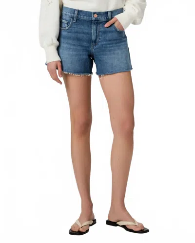 Paige Dylan Short With Raw Hem In Dancing Queen In Blue