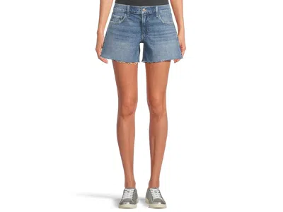 Paige Dylan Shorts Raw Hem In Dancing Queen In Blue