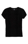 Paige Eisa Leopard Velvet Burnout T-shirt In Black