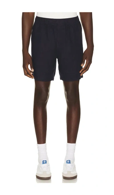 Paige Elijah Elasticated-waistband Shorts In Blue