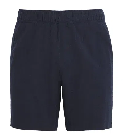 Paige Elijah Elasticated-waistband Shorts In Blue