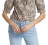 PAIGE ELISA TOP IN ECRU MULTI