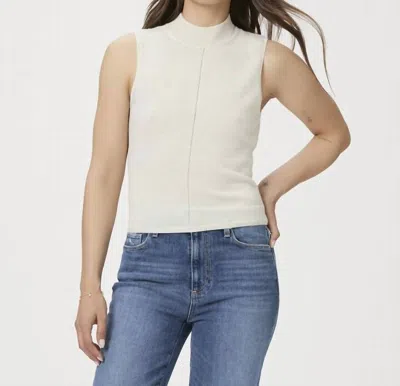 Paige Eliza Tank In Ivory Sparkle In White