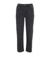 Paige Embellished Mason Ankle Straight Jeans In Black