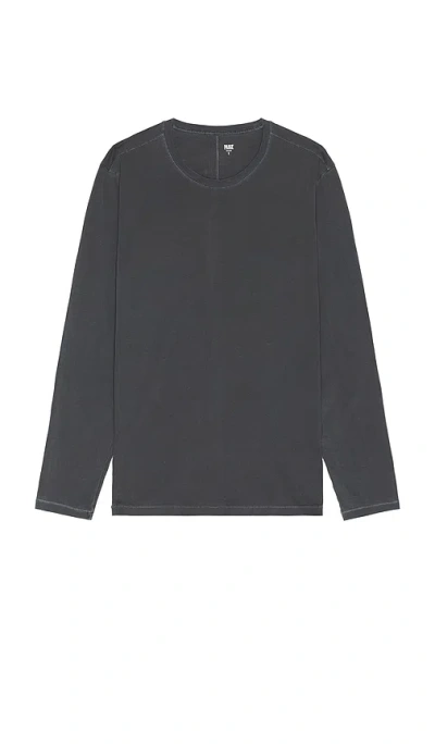 Paige Enzo Long Sleeve Tee In Grey
