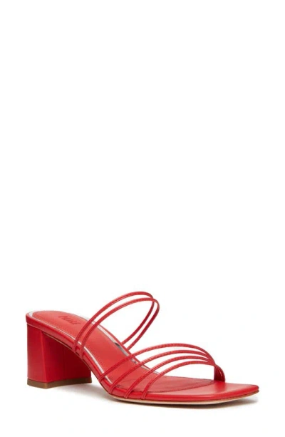 Paige Esme Slide Sandal In Candy Red