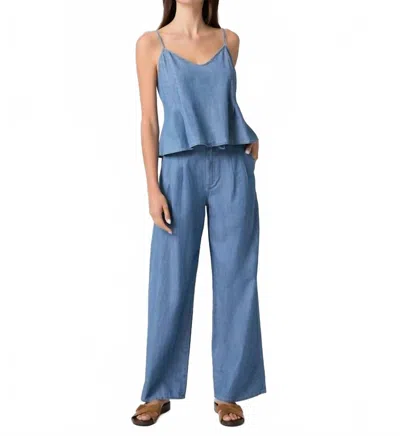 Paige Esther Chambray Camisole In Blue