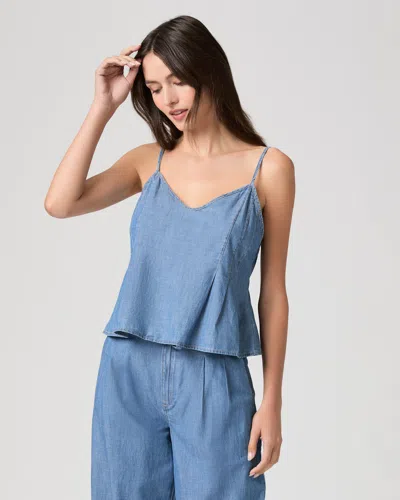 Paige Esther Chambray Camisole In Blue