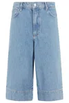 Paige Cropped Eva Gaucho Wide-leg Jeans In Nalani