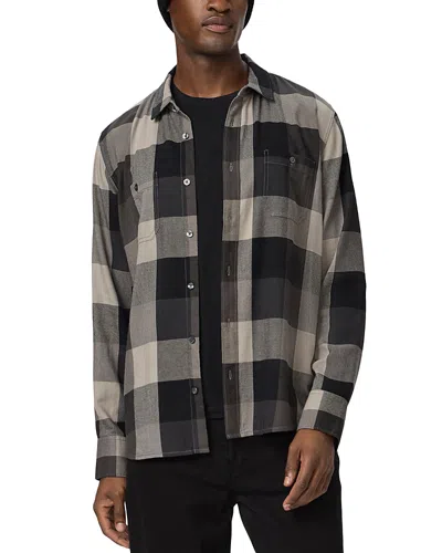 Paige Everett Check Regular Fit Shirt In Winter Shale