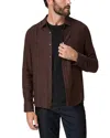 Paige Everett Houndstooth Flannel Button-up Shirt In Brown