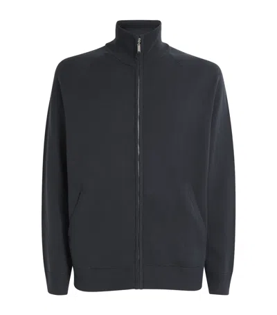 Paige Falberg Zip-up Cardigan In Brown