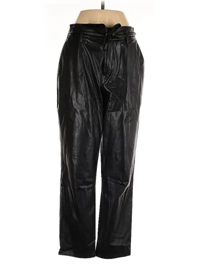 Pre-owned Paige Faux Leather Pants In Black
