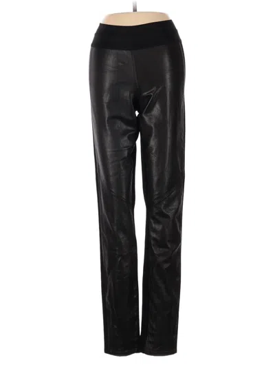 Pre-owned Paige Faux Leather Pants In Black