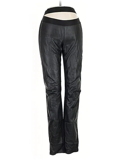 Pre-owned Paige Faux Leather Pants In Black