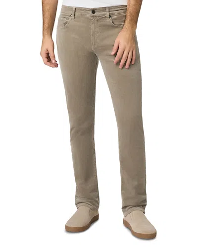 Paige Federal Cotton Blend Slim Straight Fit Pants In Multi