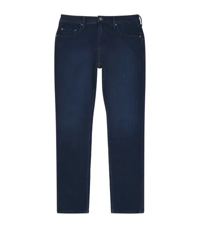 Paige Federal Slim Jeans In Transparent