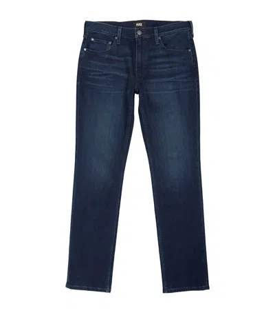 Paige Federal Slim Jeans In Dark Blue