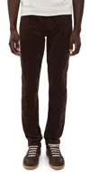 Paige Federal Slim Straight Corduroy Jeans Deep Woods Corduroy In Brown