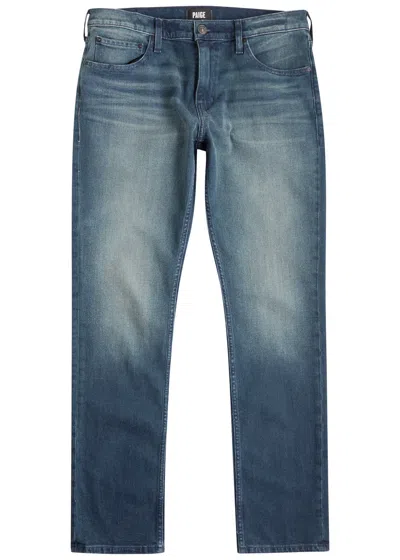 Paige Federal Slim Straight-leg Jeans In Indigo