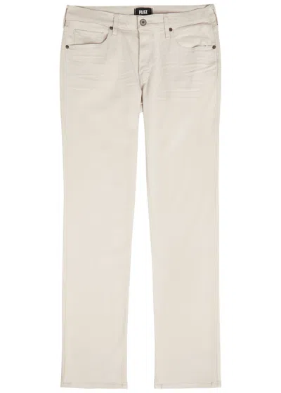 Paige Federal Slim Straight-leg Jeans In Neutral