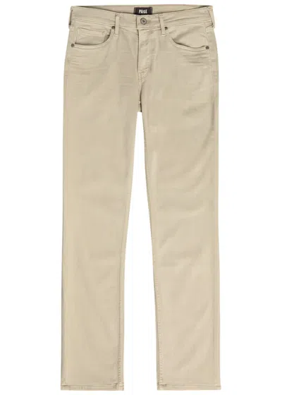 Paige Federal Slim Straight-leg Jeans In Neutral