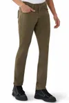 PAIGE FEDERAL SLIM STRAIGHT PANT IN VINTAGE PEPPER GRASS