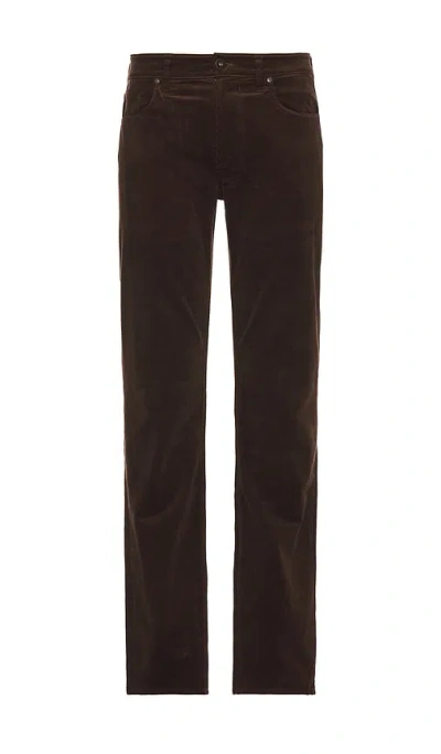 Paige Federal Slim Straight Pants In Deep Woods Corduroy