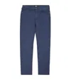 Paige Federal Slim Straight Trousers In Navy