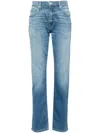 Paige Federal Straight Slim Fit Jeans In Porters In 蓝色