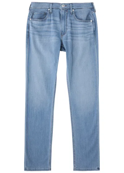 Paige Federal Straight-leg Jeans In Mid Blu