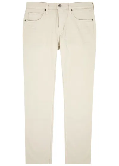 Paige Federal Straight-leg Jeans In Off White