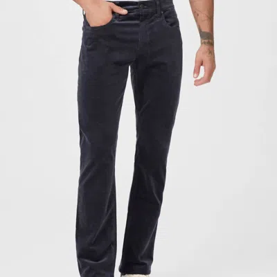 Paige Federal Transcend Corduroy Pant In Deep Anchor In Blue