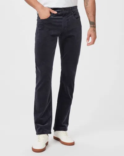 Paige Federal Transcend Corduroy Pant In Deep Anchor In Multi