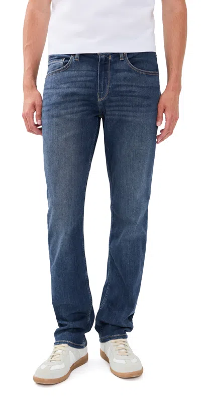 Paige Federal Transcend Slim Straight Jeans 32 Birch In Blue