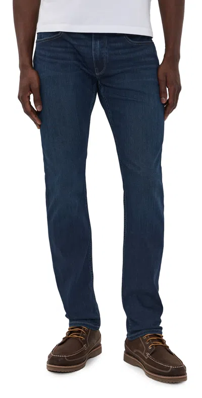 Paige Federal Transcend Slim Straight Jeans Russ In Blue
