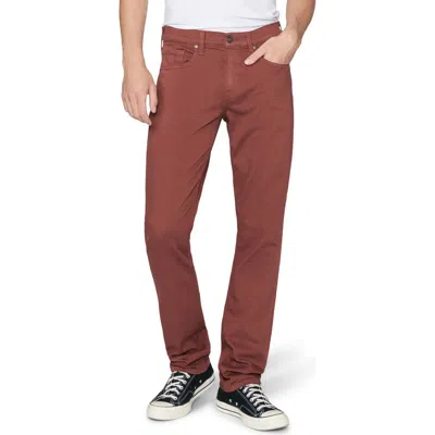 Paige Federal Transcend Slim Straight Leg Jeans In Brown