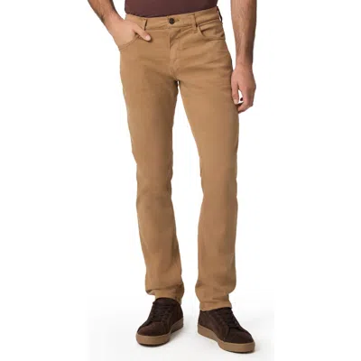 Paige Federal Transcend Slim Straight Leg Jeans In Golden Palm