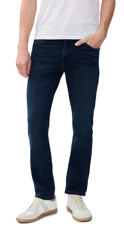 Paige Federal Transcend Vintage Slim Straight Jeans Jenkins In Blue