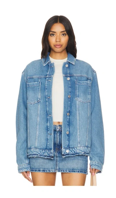 Paige Felix Denim Jacket In Tegan Distressed