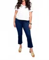 Paige Femme Crop Denim Jeans In Lumiere In Blue