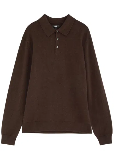 Paige Finsbury Wool-blend Jumper In Brown