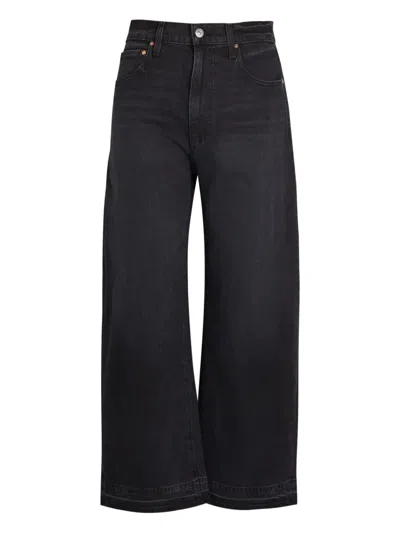 Paige Five-pocket Denim Jeans In Black