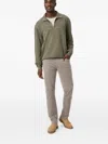 Paige Five-pocket Design Straight Jeans In Brown