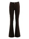 Paige Flared Jeans In Brown