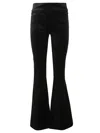 Paige Flared Pants With Fitted Silhouette And Classic Pockets In Black