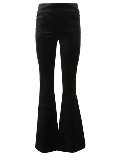 Paige Flared Pants With Fitted Silhouette And Classic Pockets In Black