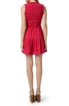 Paige Fraise Sleeveless Cotton Blend Minidress In Petunia